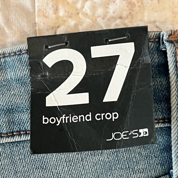 JOE'S JEANS BOYFRIEND CROP STRAIGHT LEG MEDIUM WASH JEANS NWT WOMEN'S SIZE 27 - Picture 9 of 16
